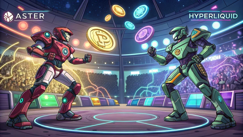 Сравнение децентрализованных бирж Aster и Hyperliquid в борьбе за лидерство на рынке деривативов в 2025 году